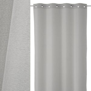 cortina texture poliester gris