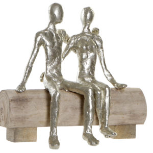 figura-pareja-aluminio-madera